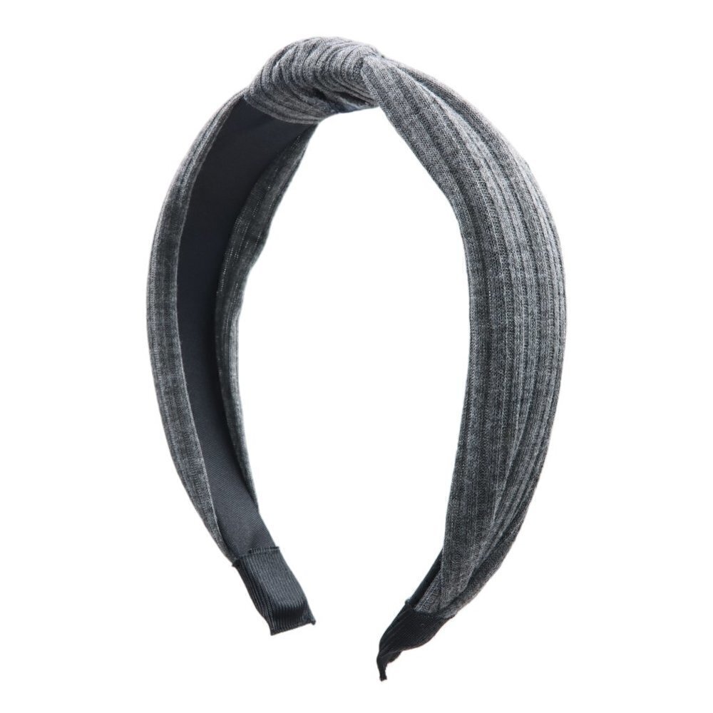 Grey Jersey Knot Comfort Headband - Picture 4 of 7